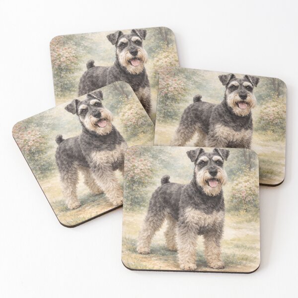 Item preview, Vintage Miniature Schnauzer  designed and sold by Blackberry Hill Design Co..