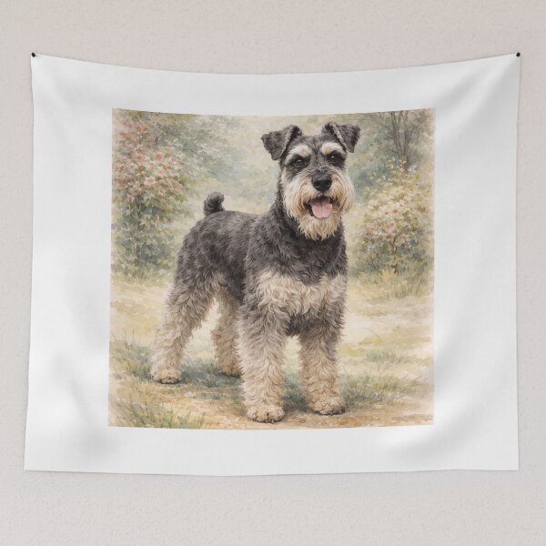 Item preview, Vintage Miniature Schnauzer  designed and sold by Blackberry Hill Design Co..
