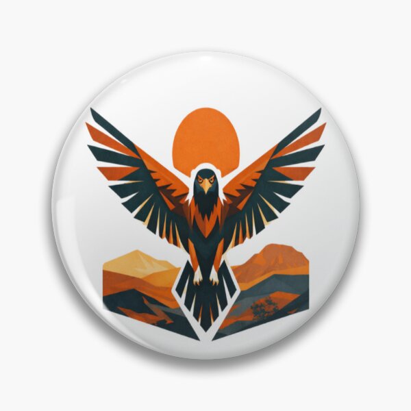 Item preview, edgetail Eagle Geometric Crest – Bold Australian Raptor Art designed and sold by PawPrintCustom.