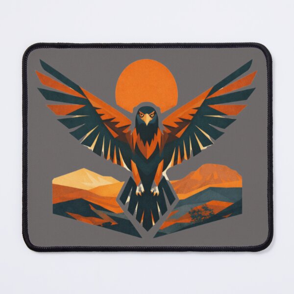 Item preview, edgetail Eagle Geometric Crest – Bold Australian Raptor Art designed and sold by PawPrintCustom.