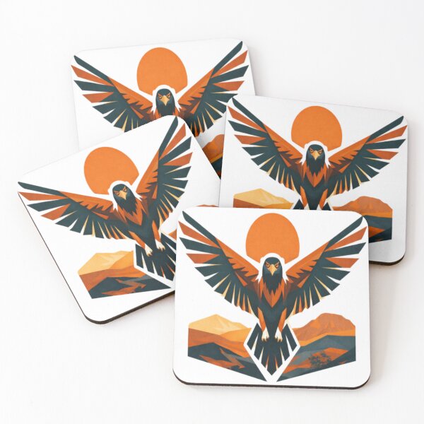 Item preview, edgetail Eagle Geometric Crest – Bold Australian Raptor Art designed and sold by PawPrintCustom.