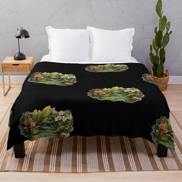 Item preview, Enchanted Watercolor Forest Pond designed and sold by kndzxf.