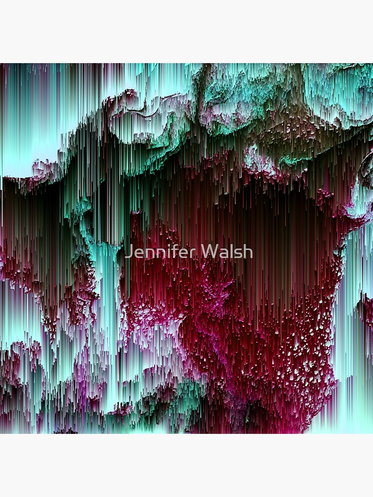 Amoeba - Abstract Glitchy Pixel Art by InsertTitleHere