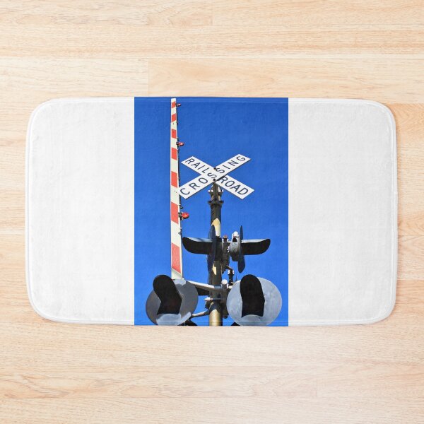 Item preview, Railroad Crossing With Gate Looking Upward designed and sold by WHBPhotoArt.