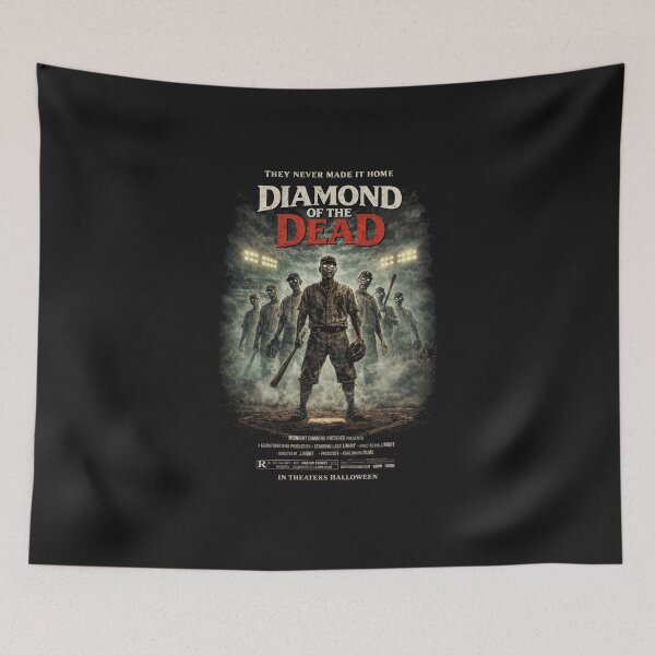 Item preview, Diamond of the Dead Zombie Baseball Horror Movie Poster Parody Shirt designed and sold by GhostDawgs.