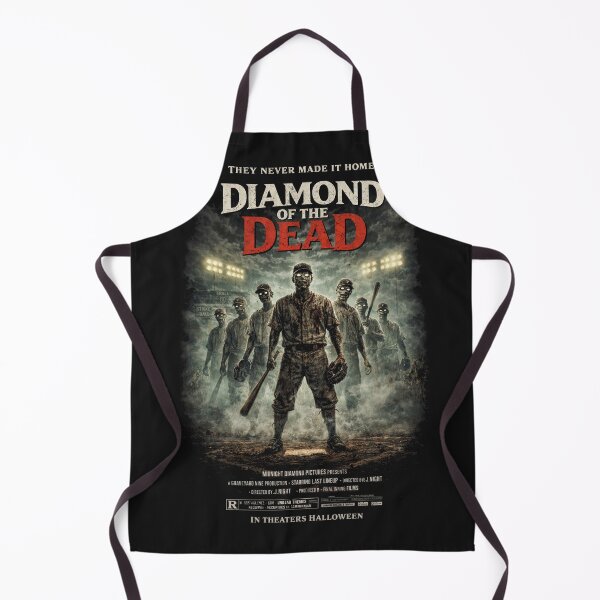 Item preview, Diamond of the Dead Zombie Baseball Horror Movie Poster Parody Shirt designed and sold by GhostDawgs.