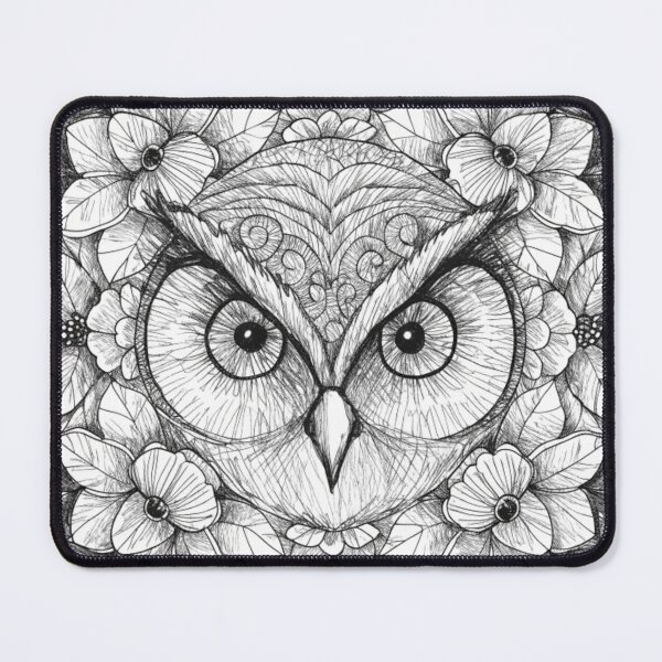 Item preview, Floral Mandala Art owl – Intricate Flower Mandala Design designed and sold by Anime9122.