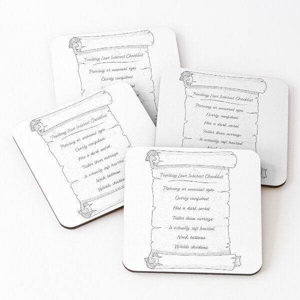 Item preview, Fantasy Love Interest Checklist designed and sold by GeekyCatDesign.