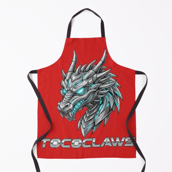 Item preview, TOKOCLAWS Mecha Dragon - Cybernetic Silver & Neon Blue designed and sold by TOCOCLAWS.