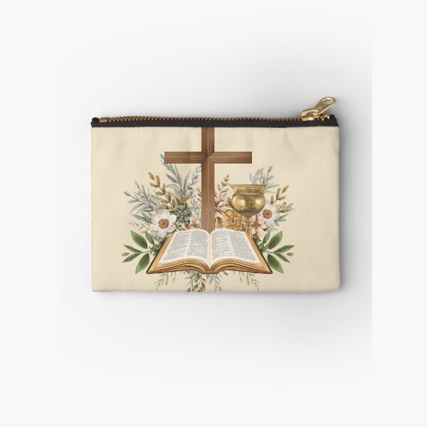 Item preview, Christian Faith Still Life with Cross, Bible and Chalice, Religious Devotional Illustration designed and sold by Willow & Ink.