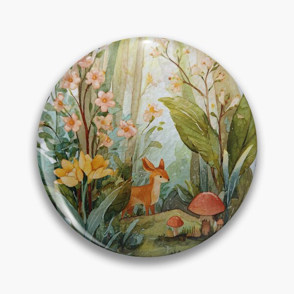 Item preview, Curious Fawn in Wildflower Thicket designed and sold by kndzxf.