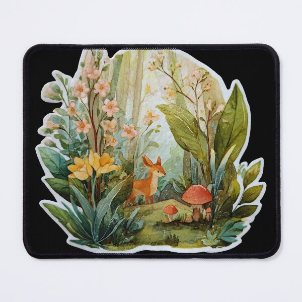 Item preview, Curious Fawn in Wildflower Thicket designed and sold by kndzxf.