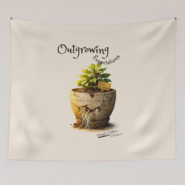 Item preview, ✴️PLANTIFA COLLECTION✴️ - Outgrowing Expectations - BACKGROUND: Soft Warm Cream designed and sold by WheelieGdArt.