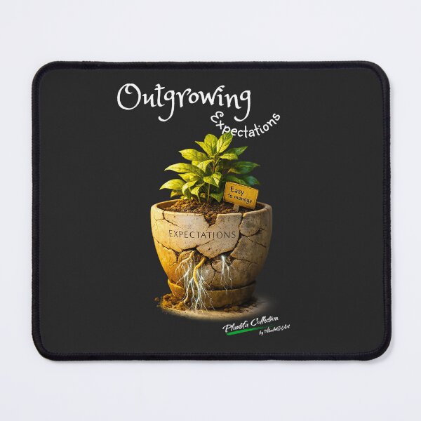 Item preview, ✴️PLANTIFA COLLECTION✴️ - Outgrowing Expectations - BACKGROUND: Deep Charcoal designed and sold by WheelieGdArt.