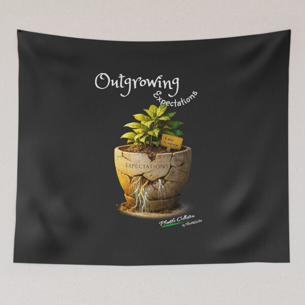 Item preview, ✴️PLANTIFA COLLECTION✴️ - Outgrowing Expectations - BACKGROUND: Deep Charcoal designed and sold by WheelieGdArt.