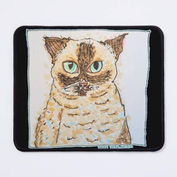 Item preview, Colorful Quirky Cat Portrait designed and sold by JoseloRochaArt.