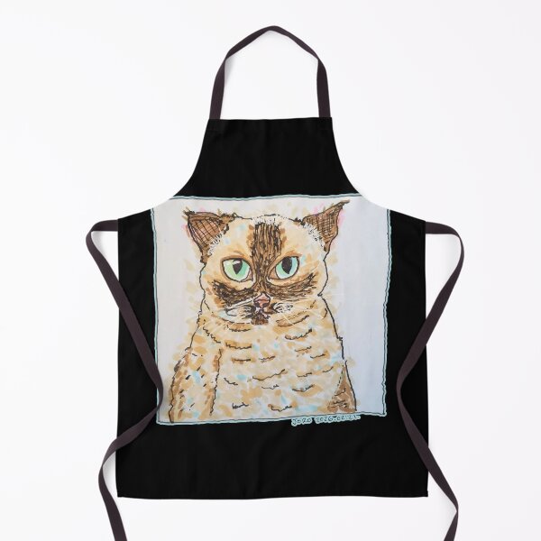 Item preview, Colorful Quirky Cat Portrait designed and sold by JoseloRochaArt.