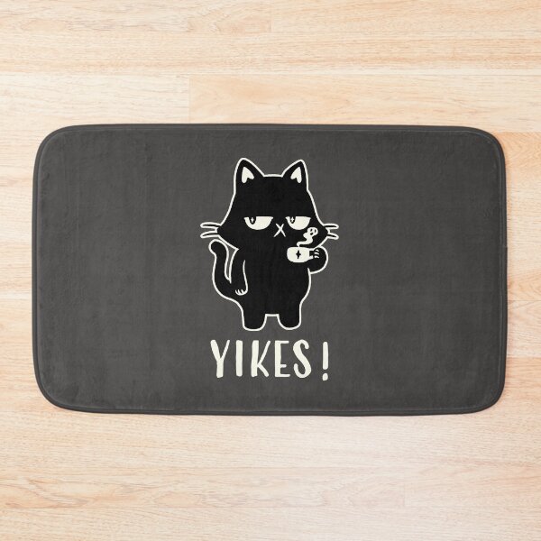 Item preview, YIKES! Black Cat by Tobe Fonseca designed and sold by Tobe Fonseca®.