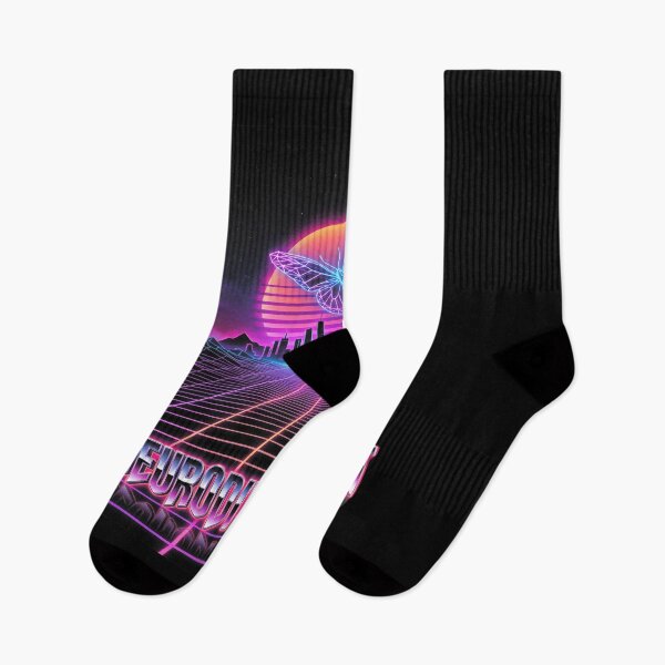 Item preview, Neurodivergent Butterfly Vaporwave City Art designed and sold by Dressed For  Duty.