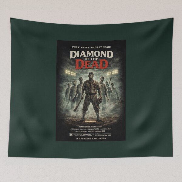 Item preview, Undead Lineup Retro Zombie Baseball Horror Poster Shirt designed and sold by GhostDawgs.
