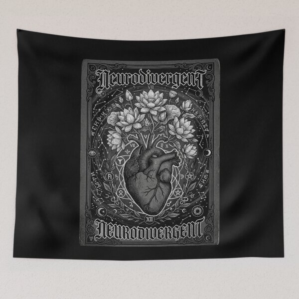 Item preview, Neurodivergent Lotus Heart Mystical Design designed and sold by Dressed For  Duty.