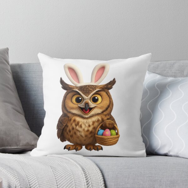 Item preview, Easter Great Horned Owl designed and sold by Sillytoe.