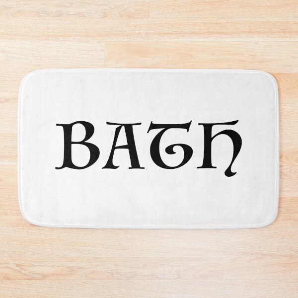 Item preview, Bath old medieval style text (Black) designed and sold by STUDIO-72.