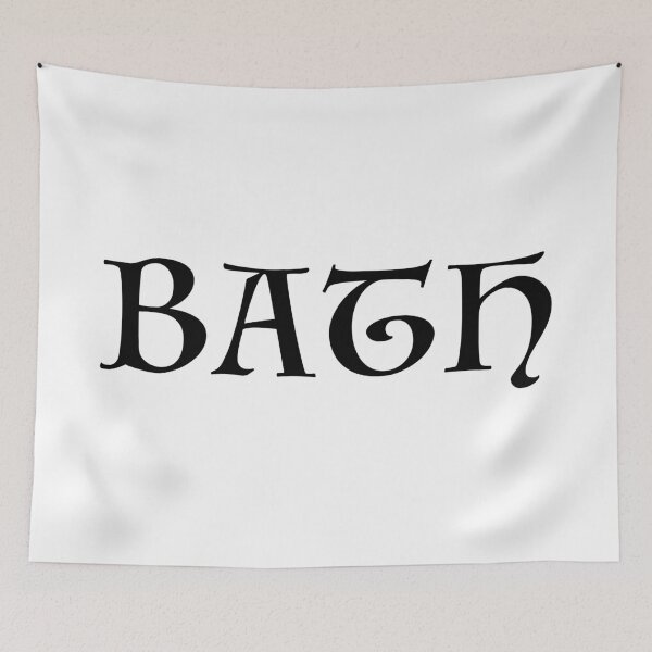 Item preview, Bath old medieval style text (Black) designed and sold by STUDIO-72.
