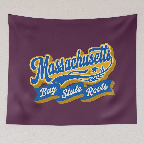 Item preview, Vintage Massachusetts Bay State Roots Retro Script Tee designed and sold by Cozy-Old-Pub.