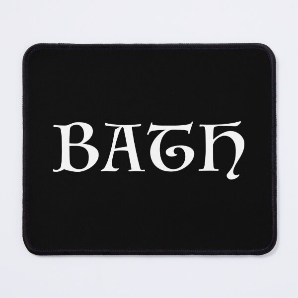 Item preview, Bath old medieval style text (White) designed and sold by STUDIO-72.
