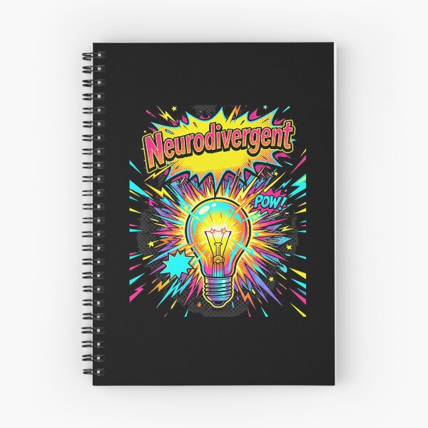 Item preview, Neurodivergent Vibrant Pop Art Lightbulb designed and sold by Dressed For  Duty.
