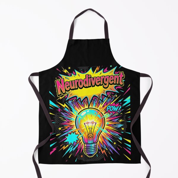 Item preview, Neurodivergent Vibrant Pop Art Lightbulb designed and sold by Dressed For Duty.