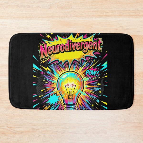 Item preview, Neurodivergent Vibrant Pop Art Lightbulb designed and sold by Dressed For  Duty.