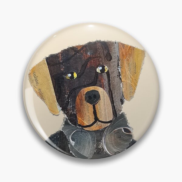 Item preview, Scout, a collaged brown dog designed and sold by RachelHayesArt.