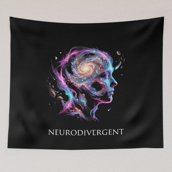 Item preview, Neurodivergent Cosmic Mind Galaxy Brain designed and sold by Dressed For  Duty.