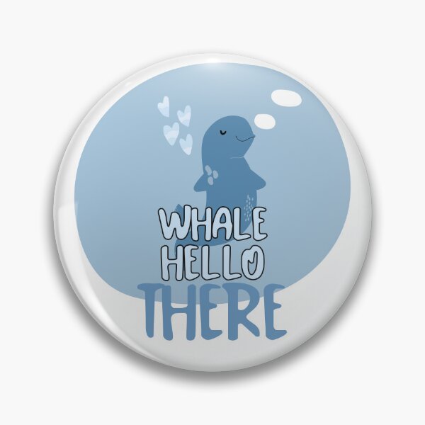 Item preview, Whale Hello There Cute Whale Pun Sticker Funny Ocean Animal Design designed and sold by NANursing.