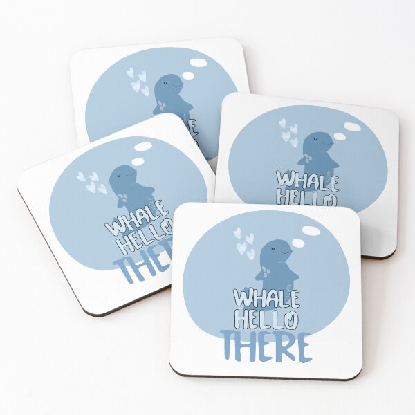 Item preview, Whale Hello There Cute Whale Pun Sticker Funny Ocean Animal Design designed and sold by NANursing.
