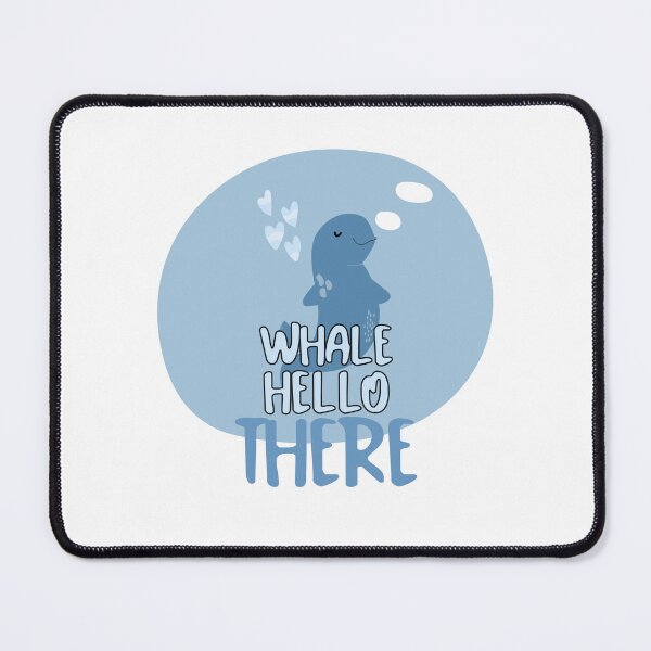 Item preview, Whale Hello There Cute Whale Pun Sticker Funny Ocean Animal Design designed and sold by NANursing.