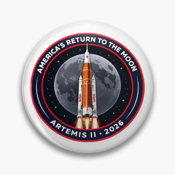 Item preview, Artemis II 2026 America’s Return to the Moon NASA Rocket Mission Patch Design designed and sold by ArtSpireWorks.