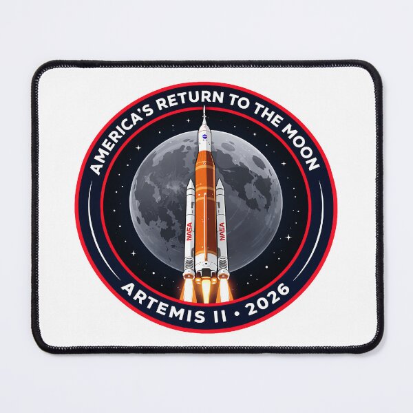 Item preview, Artemis II 2026 America’s Return to the Moon NASA Rocket Mission Patch Design designed and sold by ArtSpireWorks.