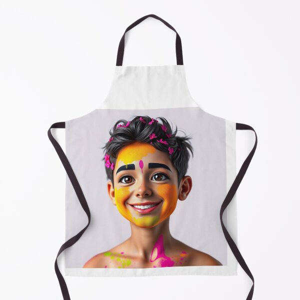 Item preview, Smiling Holi Portrait Sticker   designed and sold by Teewave-Ashish.
