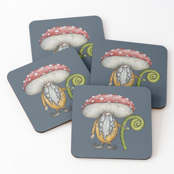 Item preview, Fly Agaric Fungi Gnome designed and sold by ThisArtMama.