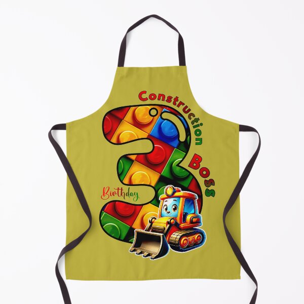 Item preview, Construction Birthday Age 3 – Cute Bulldozer Toddler Party Design designed and sold by Doodle-Bloom.