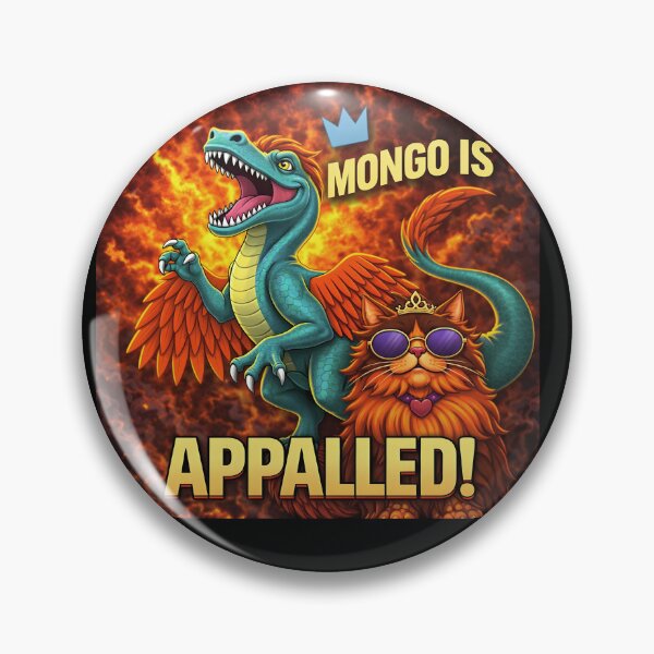 Item preview, Copy of Retro Mongo is Appalled Vintage Riding Dinosaur  designed and sold by gear-posters.