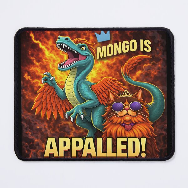 Item preview, Copy of Retro Mongo is Appalled Vintage Riding Dinosaur  designed and sold by gear-posters.