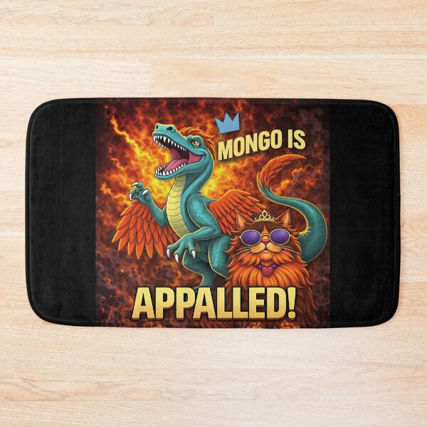 Item preview, Copy of Retro Mongo is Appalled Vintage Riding Dinosaur  designed and sold by gear-posters.