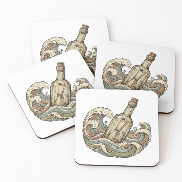 Item preview, Message in a Bottle – Ocean Travel Story Design designed and sold by pictranoosa.