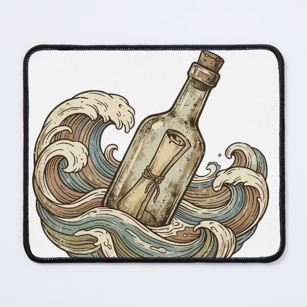 Item preview, Message in a Bottle – Ocean Travel Story Design designed and sold by pictranoosa.
