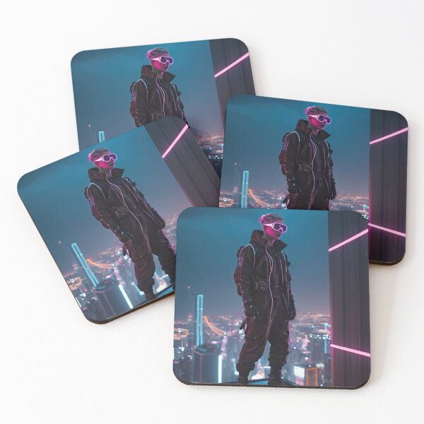 Item preview, Cyberpunk Tarot The Fool Card designed and sold by ChickpeaStudios.