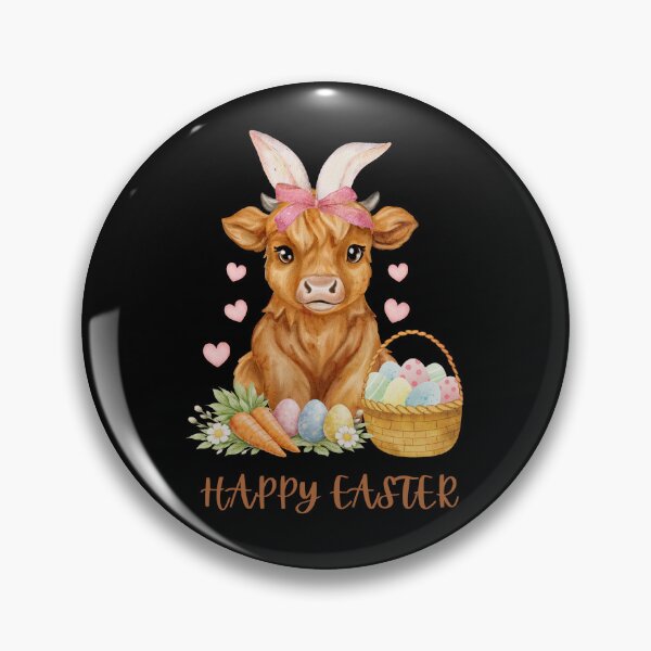 Item preview, Highland Cow Easter Bunny designed and sold by JRice66.